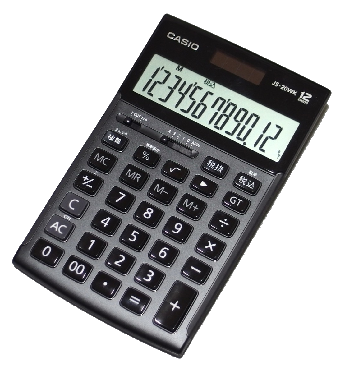 A Casio JS-20WK calculator